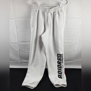 Adidas The Josh Sweatpants Mens Small White Skateboarding Logo